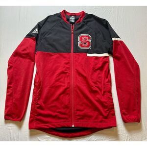 Adidas Men's NC‎ State Wolfpack Red Varsity Jacket Size M Full-Zip